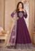 Picture of Marvelous Georgette Purple Anarkali Salwar Kameez