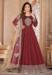 Picture of Resplendent Georgette Maroon Anarkali Salwar Kameez