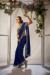 Picture of Beautiful Georgette Midnight Blue Saree