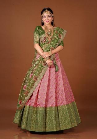 Picture of Fine Silk Rosy Brown Lehenga Choli