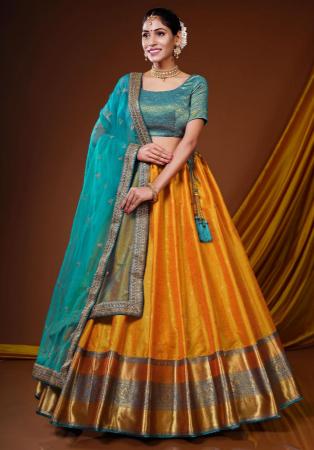 Picture of Shapely Silk Chocolate Lehenga Choli