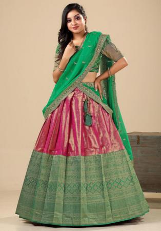 Picture of Resplendent Silk Rosy Brown Lehenga Choli