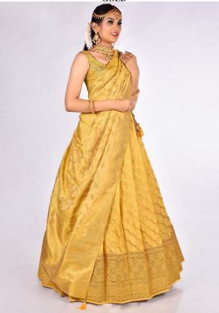 Picture of Bewitching Silk Sandy Brown Lehenga Choli