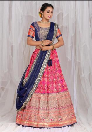 Picture of Good Looking Silk Light Coral Lehenga Choli