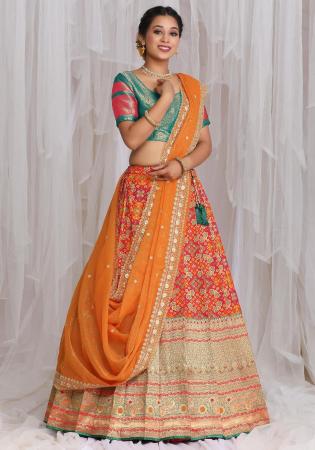 Picture of Splendid Silk Chocolate Lehenga Choli