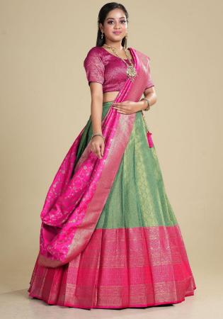 Picture of Charming Silk Dark Sea Green Lehenga Choli