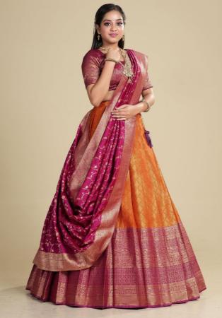 Picture of Fine Silk Chocolate Lehenga Choli