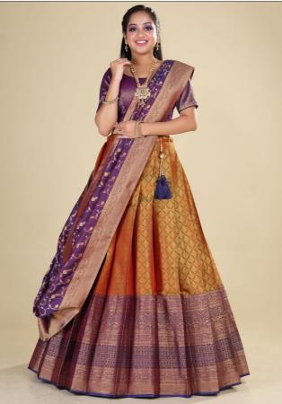 Picture of Excellent Silk Peru Lehenga Choli