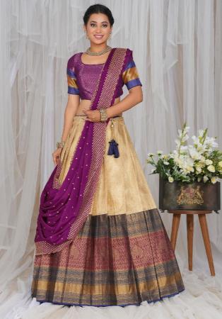 Picture of Exquisite Silk Burly Wood Lehenga Choli