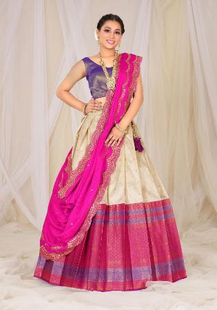 Picture of Admirable Silk Tan Lehenga Choli