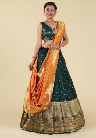 Picture of Graceful Silk Dark Slate Grey Lehenga Choli