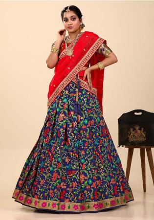 Picture of Amazing Silk Midnight Blue Lehenga Choli