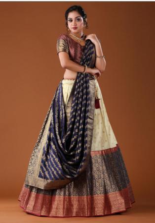 Picture of Ideal Silk Tan Lehenga Choli