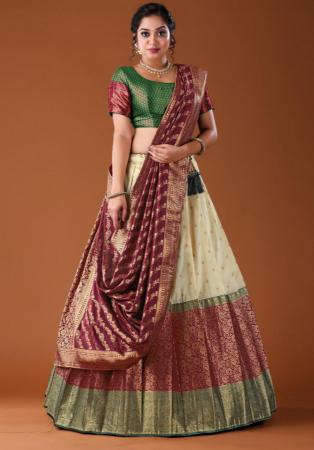 Picture of Classy Silk Tan Lehenga Choli