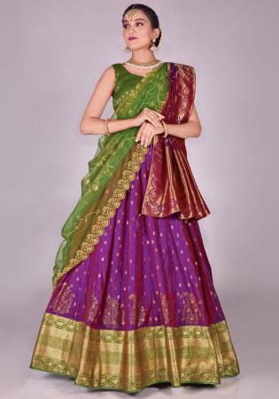 Picture of Resplendent Silk Purple Lehenga Choli