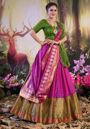 Picture of Enticing Silk Orchid Lehenga Choli