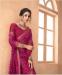 Picture of Amazing Chiffon Maroon Saree