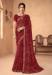 Picture of Enticing Chiffon Saddle Brown Saree