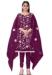 Picture of Resplendent Organza Purple Straight Cut Salwar Kameez