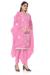 Picture of Organza Light Pink Straight Cut Salwar Kameez