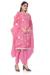 Picture of Organza Pale Violet Red Straight Cut Salwar Kameez