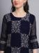 Picture of Wonderful Georgette Midnight Blue Kurtis & Tunic