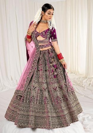 Picture of Excellent Georgette Saddle Brown Lehenga Choli