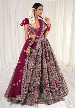 Picture of Radiant Georgette Maroon Lehenga Choli