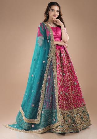 Picture of Gorgeous Net Pale Violet Red Lehenga Choli