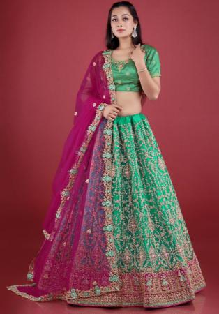 Picture of Grand Net Rosy Brown Lehenga Choli