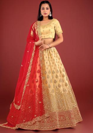 Picture of Classy Net Khaki Lehenga Choli