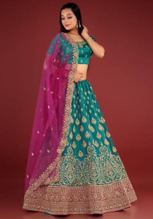 Picture of Sublime Net Dark Slate Grey Lehenga Choli