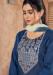 Picture of Chiffon Dark Slate Blue Readymade Salwar Kameez