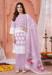 Picture of Classy Organza Thistle Straight Cut Salwar Kameez