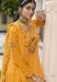 Picture of Georgette Golden Rod Straight Cut Salwar Kameez