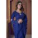 Picture of Beautiful Net Dark Slate Blue Saree