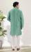 Picture of Excellent Cotton & Silk Dark Sea Green Kurtas