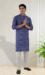 Picture of Grand Cotton & Silk Dark Slate Blue Kurtas