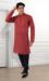 Picture of Bewitching Cotton & Silk Maroon Kurtas