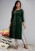 Picture of Superb Rayon Forest Green Kurtis & Tunic