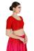 Picture of Excellent Silk Crimson Designer Blouse