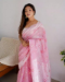 Picture of Pleasing Cotton Pale Violet Red Saree