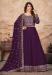 Picture of Wonderful Silk Purple Anarkali Salwar Kameez