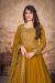 Picture of Grand Silk Dark Golden Rod Anarkali Salwar Kameez