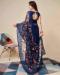 Picture of Taking Net Midnight Blue Saree