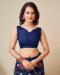 Picture of Taking Net Midnight Blue Saree