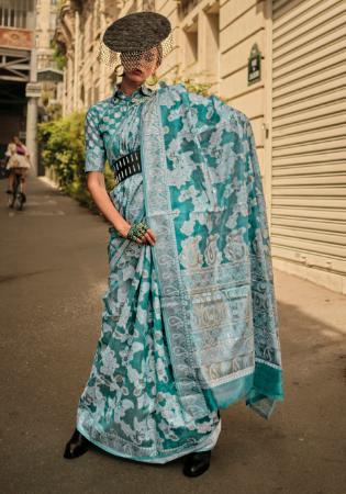 Picture of Admirable Organza Cadet Blue Saree