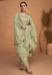 Picture of Exquisite Silk Dark Khaki Straight Cut Salwar Kameez