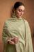 Picture of Exquisite Silk Dark Khaki Straight Cut Salwar Kameez