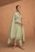 Picture of Exquisite Silk Dark Khaki Straight Cut Salwar Kameez